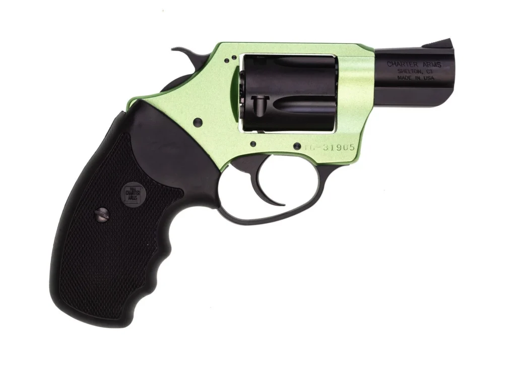Charter Arms - SHAMROCK .38 Special 2" 5rd Full Grip Standard Hammer Green/Black Passivate