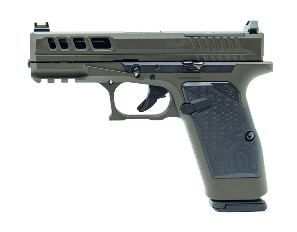 LFA LF AMPX Pistol G19X Frame 9mm 3.9 in. Barrel 17Rd OD green