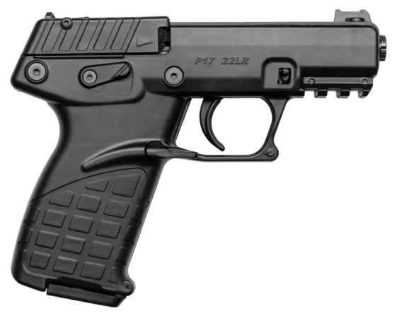 Kel-Tec P17 Pistol - Black | .22 LR | 3.8" Threaded Barrel | 10rd | Fiber Optic Front Sight